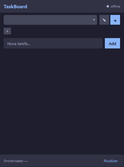 Painel do Task Board